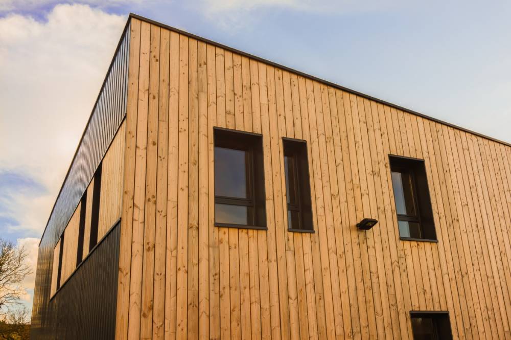 bardage extérieur en bois